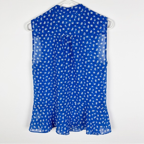 CAbi Electric Blue Pintuck
Sleeveless Blouse Style 5530 Size Small - Picture 4 of 8